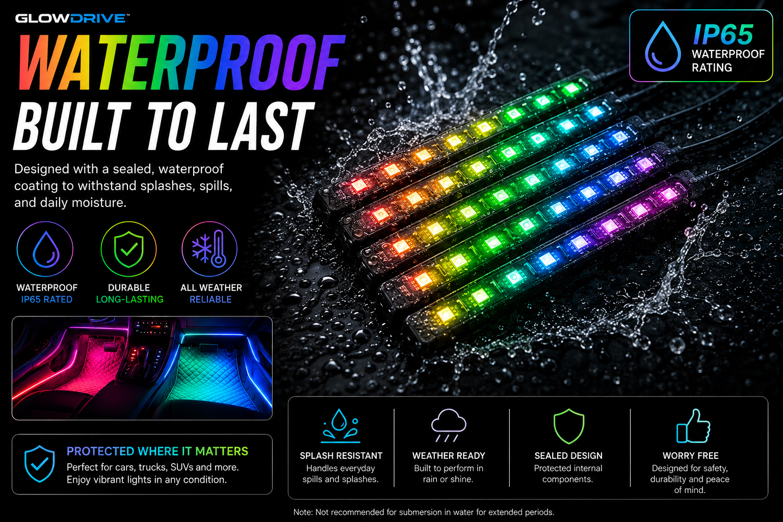 GlowDrive™ Ambient Floor Lighting Kit